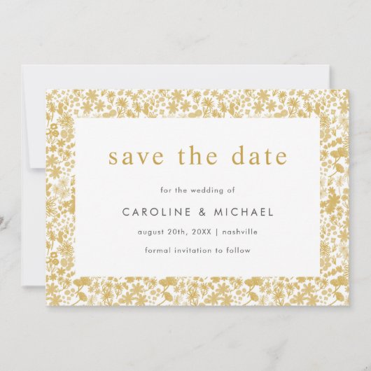 gouden dduizeligheid save the date (Voorkant)