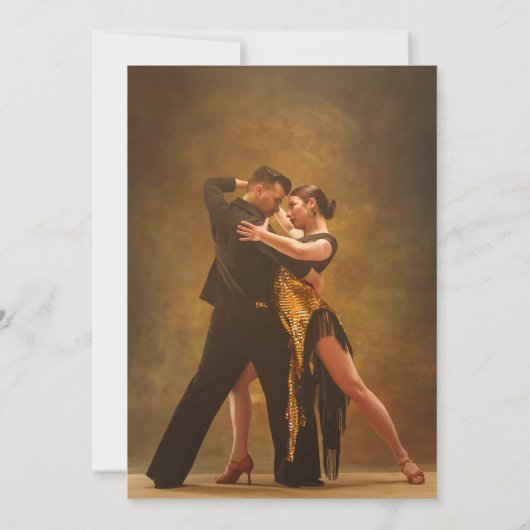 Gouden  Deco Lijst Witte Fotobruiloft Save The Date (Achterkant)