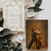 Gouden  Deco Lijst Witte Fotobruiloft Save The Date