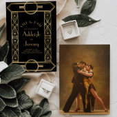 Gouden  Deco Lijst Zwart Fotobruiloft Save The Date