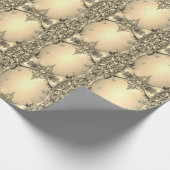 Gouden decoratief kerstverpakkings papier (Hoek)