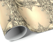 Gouden decoratief kerstverpakkings papier (Rol Hoek)