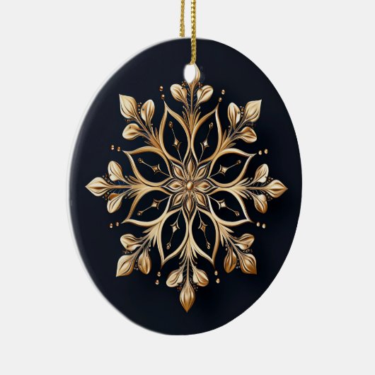 Gouden Decoratieve Bloem Ornament (Rechts)