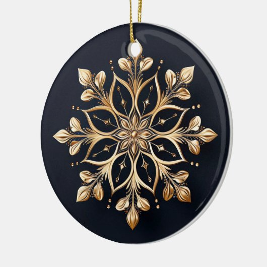 Gouden Decoratieve Bloem Ornament (Links)
