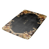 Gouden decoratieve bloemen badmat (Gekanteld)