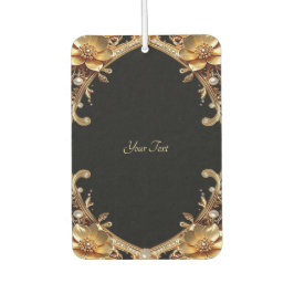Gouden decoratieve bloemen luchtverfrisser