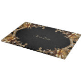 Gouden decoratieve bloemen snijplank (Hoek)