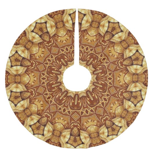 Gouden Decoratieve Boomrok Kerstboom Rok (Voorkant)