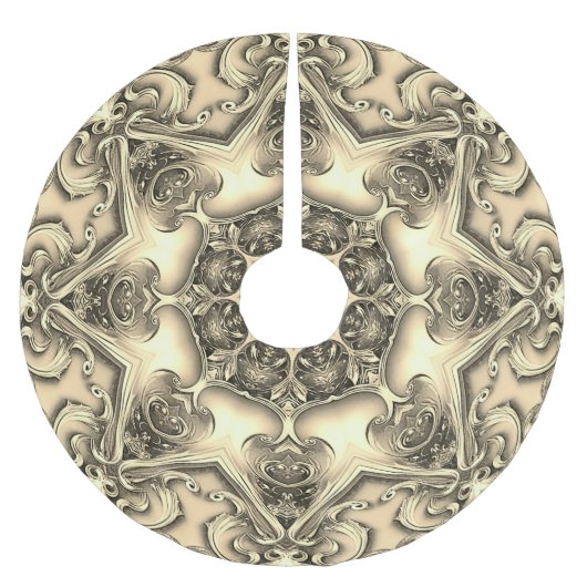 Gouden Decoratieve Boomrok Kerstboom Rok (Voorkant)