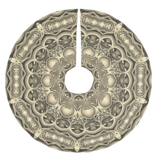 Gouden Decoratieve Boomrok Kerstboom Rok (Voorkant)