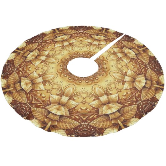 Gouden Decoratieve Boomrok Kerstboom Rok (Gekanteld)