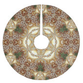 Gouden Decoratieve Boomrok Kerstboom Rok (Voorkant)