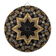 Gouden decoratieve dartbord