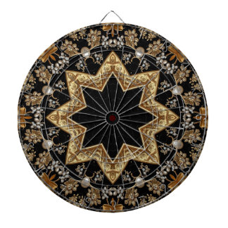 Gouden decoratieve dartbord