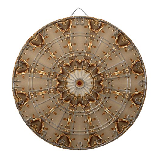Gouden decoratieve dartbord (Voorkant)