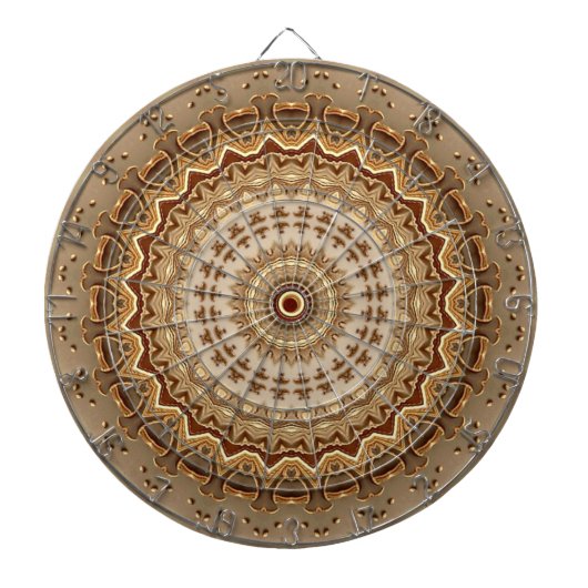 Gouden decoratieve dartbord (Voorkant)