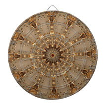 Gouden decoratieve dartbord