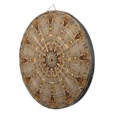 Gouden decoratieve dartbord (Voorkant Rechts)