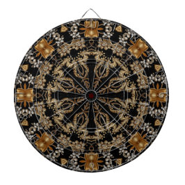Gouden decoratieve dartbord