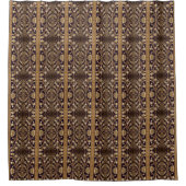 Gouden decoratieve douchegordijn (Voorkant)