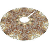 Gouden decoratieve kerstboomrok kerstboom rok (Gekanteld)