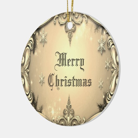 Gouden decoratieve kerstvakantie Ornament (Links)