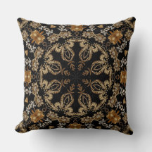 Gouden decoratieve kussensloop