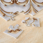 Gouden decoratieve legpuzzel (Zijkant)