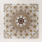 Gouden decoratieve legpuzzel (Horizontaal)