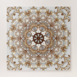 Gouden decoratieve legpuzzel