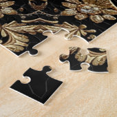 Gouden decoratieve legpuzzel (Zijkant)
