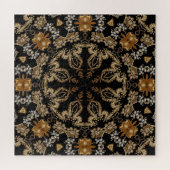 Gouden decoratieve legpuzzel (Horizontaal)