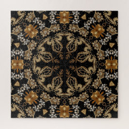 Gouden decoratieve legpuzzel