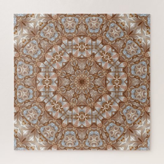 Gouden decoratieve legpuzzel (Verticaal)