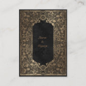  gouden decoratieve Receptiebijlage Kaart (Achterkant)