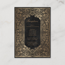  gouden decoratieve Receptiebijlage Kaart