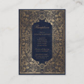  gouden decoratieve Receptiebijlage Kaart (Voorkant)