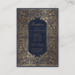  gouden decoratieve Receptiebijlage Kaart