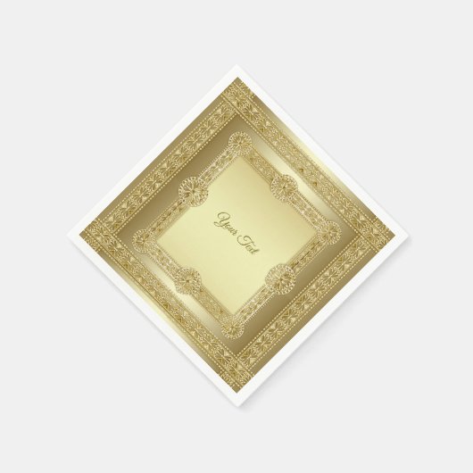 Gouden decoratieve servetten (Hoek)