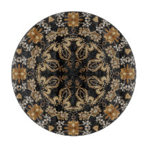 Gouden decoratieve snijplank