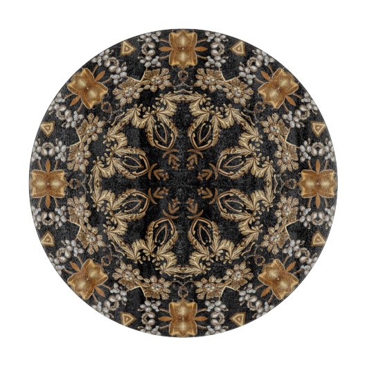 Gouden decoratieve snijplank (Voorkant)