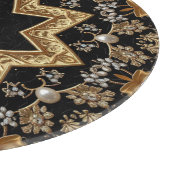 Gouden decoratieve snijplank (Hoek)