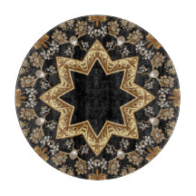 Gouden decoratieve snijplank