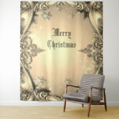 Gouden decoratieve vakantie achtergrond wandkleed (In situ)