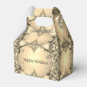 Gouden Decoratieve Vakantie Cadeaubox Bedankdoosjes (Achterkant)