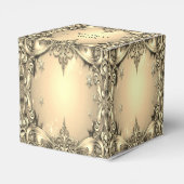 Gouden Decoratieve Vakantie Cadeaubox Bedankdoosjes (Achterkant)