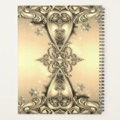 Gouden decoratieve vakantie planner (Achterkant)