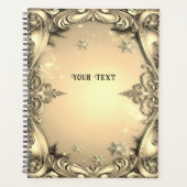 Gouden decoratieve vakantie planner (Voorkant)