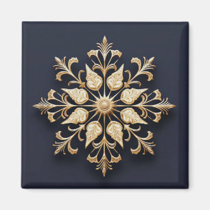 Gouden decoratieve vakantiemagneet magneet