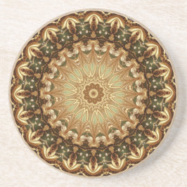 Gouden decoratieve zandstenen onderzetter